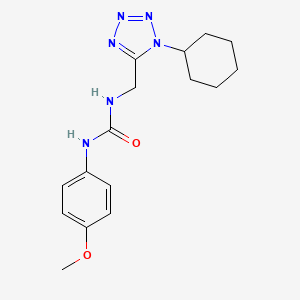 1-((1-cyclohexyl-1H-tetrazol-5-yl)methyl)-3-(4-methoxyphenyl)urea