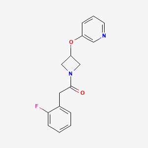 2-(2-Fluorophenyl)-1-(3-(pyridin-3-yloxy)azetidin-1-yl)ethanone