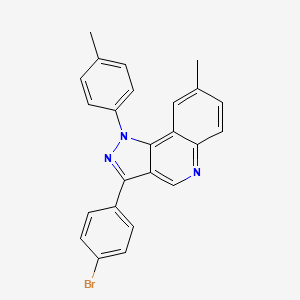 3-(4-bromophenyl)-8-methyl-1-(4-methylphenyl)-1H-pyrazolo[4,3-c]quinoline