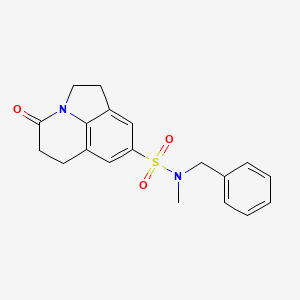 N-benzyl-N-methyl-4-oxo-2,4,5,6-tetrahydro-1H-pyrrolo[3,2,1-ij]quinoline-8-sulfonamide