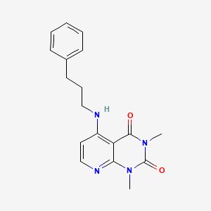 1,3-dimethyl-5-((3-phenylpropyl)amino)pyrido[2,3-d]pyrimidine-2,4(1H,3H)-dione