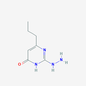 2-Hydrazinyl-6-propyl-3,4-dihydropyrimidin-4-one