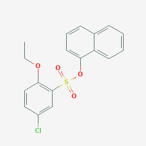 Naphthalen-1-yl 5-chloro-2-ethoxybenzene-1-sulfonate