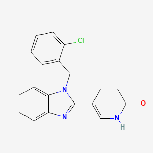 5-[1-(2-chlorobenzyl)-1H-1,3-benzimidazol-2-yl]-2(1H)-pyridinone