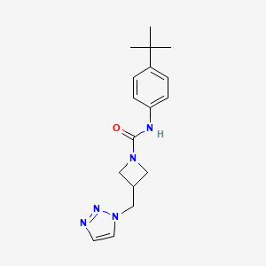 N-(4-Tert-butylphenyl)-3-(triazol-1-ylmethyl)azetidine-1-carboxamide