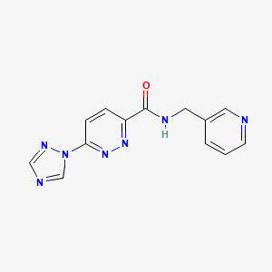 N-(pyridin-3-ylmethyl)-6-(1H-1,2,4-triazol-1-yl)pyridazine-3-carboxamide