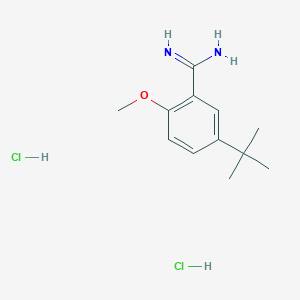 5-tert-Butyl-2-methoxybenzene-1-carboximidamide dihydrochloride