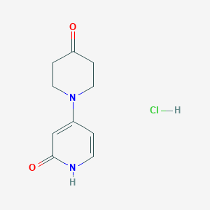 4-(4-Oxopiperidin-1-yl)-1H-pyridin-2-one;hydrochloride