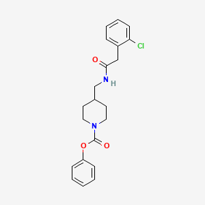 Phenyl 4-((2-(2-chlorophenyl)acetamido)methyl)piperidine-1-carboxylate