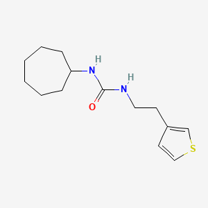 1-Cycloheptyl-3-(2-(thiophen-3-yl)ethyl)urea
