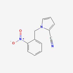 molecular formula C12H9N3O2 B2609705 1-(2-nitrobenzyl)-1H-pyrrole-2-carbonitrile CAS No. 27046-47-5