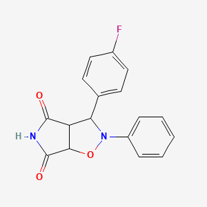 3-(4-Fluoro-phenyl)-2-phenyl-tetrahydro-pyrrolo[3,4-d]isoxazole-4,6-dione