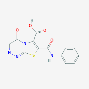 7-(anilinocarbonyl)-4-oxo-4H-[1,3]thiazolo[2,3-c][1,2,4]triazine-6-carboxylic acid