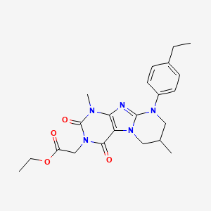 ethyl 2-[9-(4-ethylphenyl)-1,7-dimethyl-2,4-dioxo-7,8-dihydro-6H-purino[7,8-a]pyrimidin-3-yl]acetate