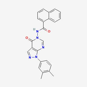 N-(1-(3,4-dimethylphenyl)-4-oxo-1H-pyrazolo[3,4-d]pyrimidin-5(4H)-yl)-1-naphthamide
