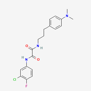 N1-(3-chloro-4-fluorophenyl)-N2-(3-(4-(dimethylamino)phenyl)propyl)oxalamide