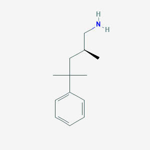 (2S)-2,4-Dimethyl-4-phenylpentan-1-amine