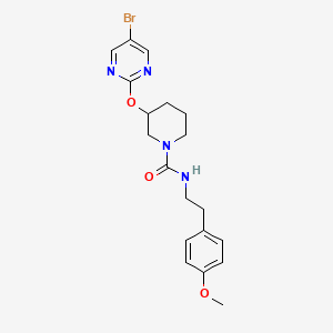 molecular formula C19H23BrN4O3 B2609752 3-((5-bromopyrimidin-2-yl)oxy)-N-(4-methoxyphenethyl)piperidine-1-carboxamide CAS No. 2034579-22-9