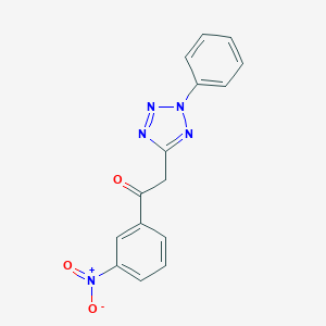 1-{3-nitrophenyl}-2-(2-phenyl-2H-tetraazol-5-yl)ethanone