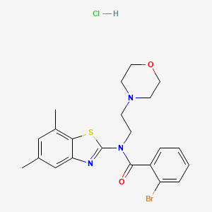 2-bromo-N-(5,7-dimethylbenzo[d]thiazol-2-yl)-N-(2-morpholinoethyl)benzamide hydrochloride