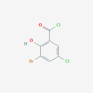 3-Bromo-5-chloro-2-hydroxybenzoyl chloride