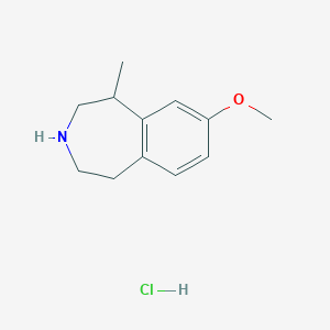 8-methoxy-1-methyl-2,3,4,5-tetrahydro-1H-3-benzazepine hydrochloride