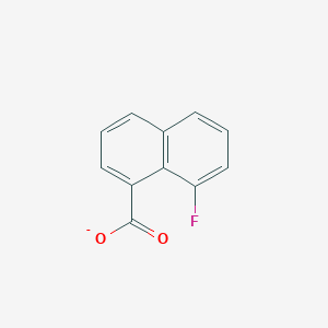 molecular formula C11H6FO2 B2609784 8-Fluoronaphthalene-1-carboxylate CAS No. 1261492-20-9