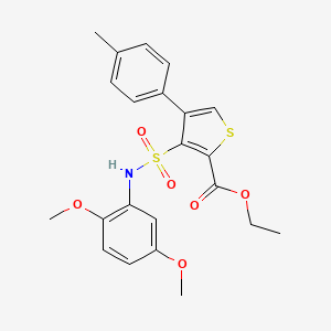 Ethyl 3-[(2,5-dimethoxyphenyl)sulfamoyl]-4-(4-methylphenyl)thiophene-2-carboxylate