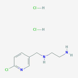 N'-[(6-Chloropyridin-3-yl)methyl]ethane-1,2-diamine;dihydrochloride