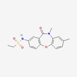 molecular formula C17H18N2O4S B2609797 N-(8,10-dimethyl-11-oxo-10,11-dihydrodibenzo[b,f][1,4]oxazepin-2-yl)ethanesulfonamide CAS No. 922089-85-8