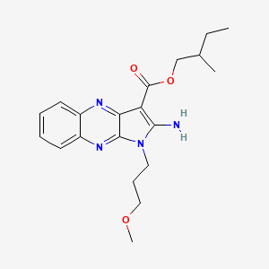 2-methylbutyl 2-amino-1-(3-methoxypropyl)-1H-pyrrolo[2,3-b]quinoxaline-3-carboxylate