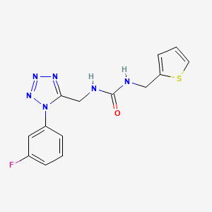 1-((1-(3-fluorophenyl)-1H-tetrazol-5-yl)methyl)-3-(thiophen-2-ylmethyl)urea