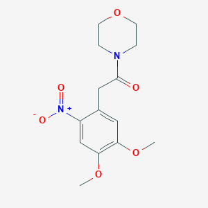 2-(4,5-Dimethoxy-2-nitrophenyl)-1-morpholin-4-ylethanone