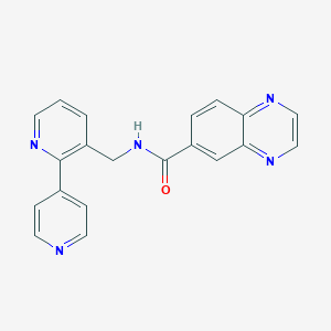 N-([2,4'-bipyridin]-3-ylmethyl)quinoxaline-6-carboxamide