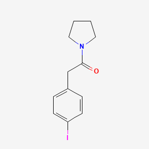 molecular formula C12H14INO B2609828 2-(4-Iodophenyl)-1-(pyrrolidin-1-yl)ethanone CAS No. 2097676-72-5