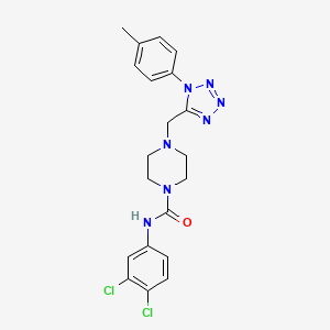 N-(3,4-dichlorophenyl)-4-((1-(p-tolyl)-1H-tetrazol-5-yl)methyl)piperazine-1-carboxamide