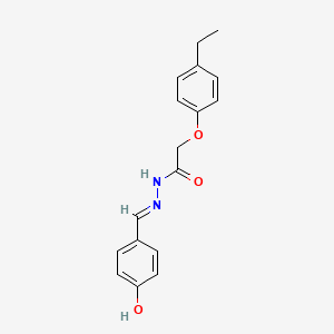 (E)-2-(4-ethylphenoxy)-N'-(4-hydroxybenzylidene)acetohydrazide