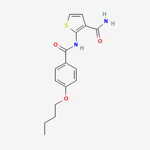 2-(4-Butoxybenzamido)thiophene-3-carboxamide