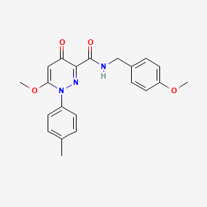 6-methoxy-N-(4-methoxybenzyl)-1-(4-methylphenyl)-4-oxo-1,4-dihydropyridazine-3-carboxamide