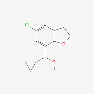 (5-Chloro-2,3-dihydro-1-benzofuran-7-YL)(cyclopropyl)methanol