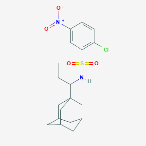 (Adamantanylpropyl)[(2-chloro-5-nitrophenyl)sulfonyl]amine