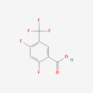 molecular formula C8H3F5O2 B2609861 2,4-Difluoro-5-(trifluoromethyl)benzoic acid CAS No. 261945-01-1