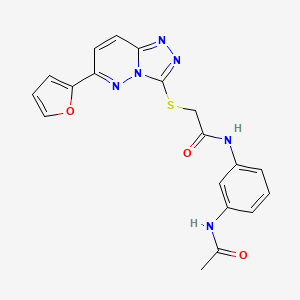 N-(3-acetamidophenyl)-2-((6-(furan-2-yl)-[1,2,4]triazolo[4,3-b]pyridazin-3-yl)thio)acetamide