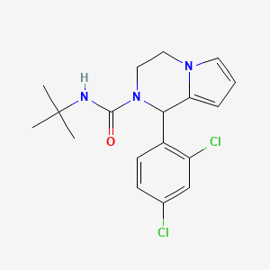 N-(tert-butyl)-1-(2,4-dichlorophenyl)-3,4-dihydropyrrolo[1,2-a]pyrazine-2(1H)-carboxamide