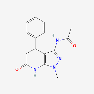 N-(1-methyl-6-oxo-4-phenyl-4,5,6,7-tetrahydro-1H-pyrazolo[3,4-b]pyridin-3-yl)acetamide