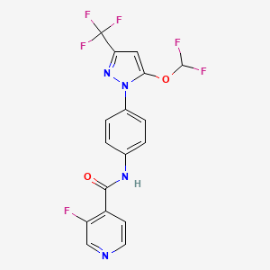 molecular formula C17H10F6N4O2 B2609878 NFAT转录因子调节剂 CAS No. 245747-71-1