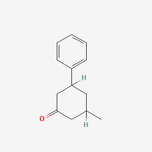 molecular formula C13H16O B2609891 3-Methyl-5-phenylcyclohexan-1-one CAS No. 60741-75-5