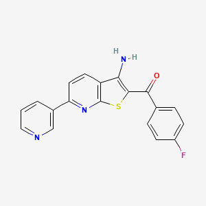 (3-Amino-6-pyridin-3-ylthieno[2,3-b]pyridin-2-yl)-(4-fluorophenyl)methanone