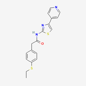 2-(4-(ethylthio)phenyl)-N-(4-(pyridin-4-yl)thiazol-2-yl)acetamide