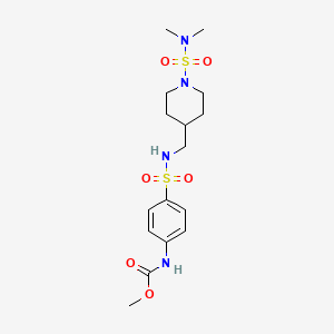 methyl (4-(N-((1-(N,N-dimethylsulfamoyl)piperidin-4-yl)methyl)sulfamoyl)phenyl)carbamate
